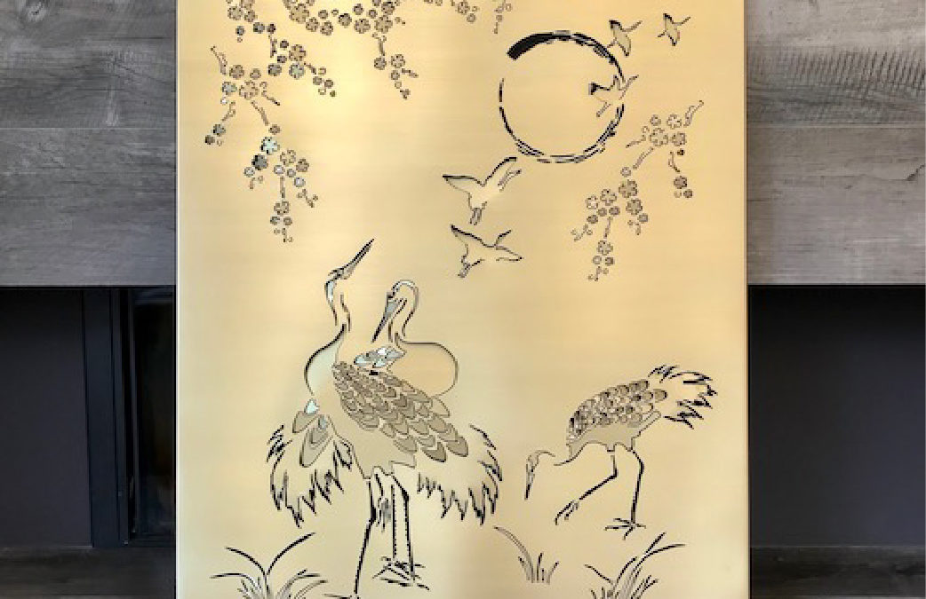 Cranes brass