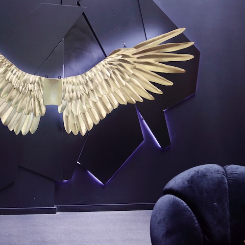 Brass wings – wall sculpture
