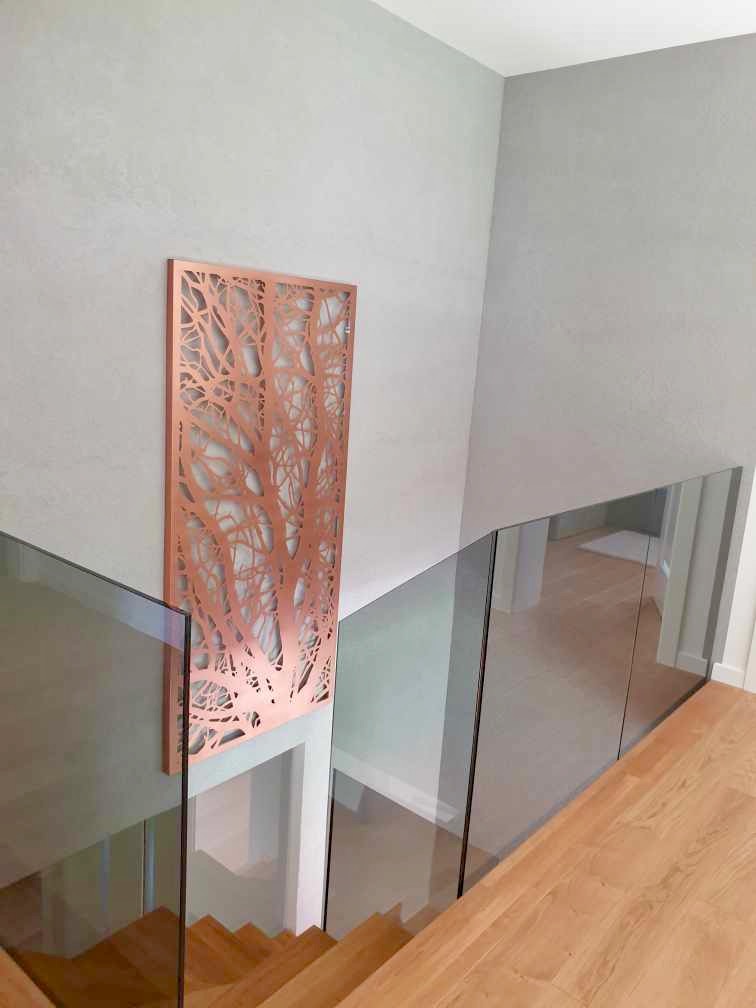 Copper wall art Branches